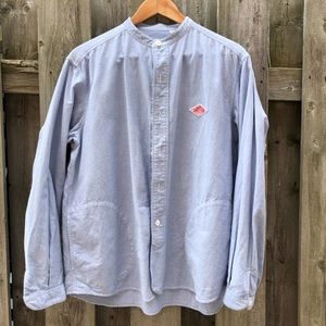 Danton Band Collar Oxford Shirt